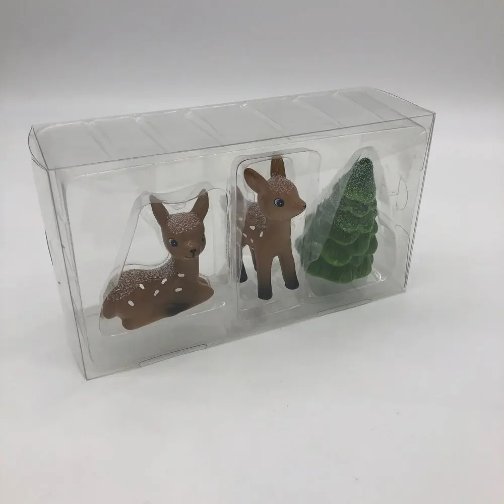 Target Wondershop 3 pc set of 2 Deer & Tree Ceramic Christmas Figures